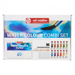 Talens artcreation set of watercolors 12x12ml + accessories