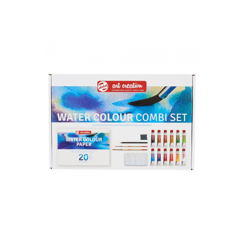 Talens artcreation set of watercolors 12x12ml + accessories