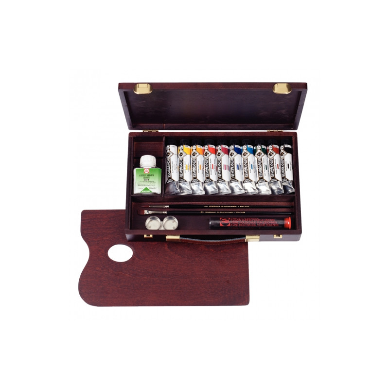 Talens Rembrandt Traditional Acrylic Paints Set + Accessories