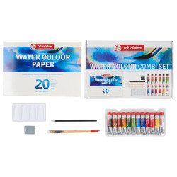 Talens artcreation set of watercolors 12x12ml + accessories