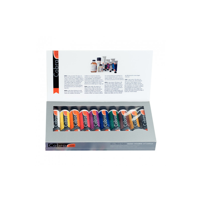 Talens cobra artist water-based oil paints set 10x40ml