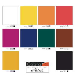 Talens cobra artist zestaw farb olejnych wodorozcieńczalnych 10x40ml -