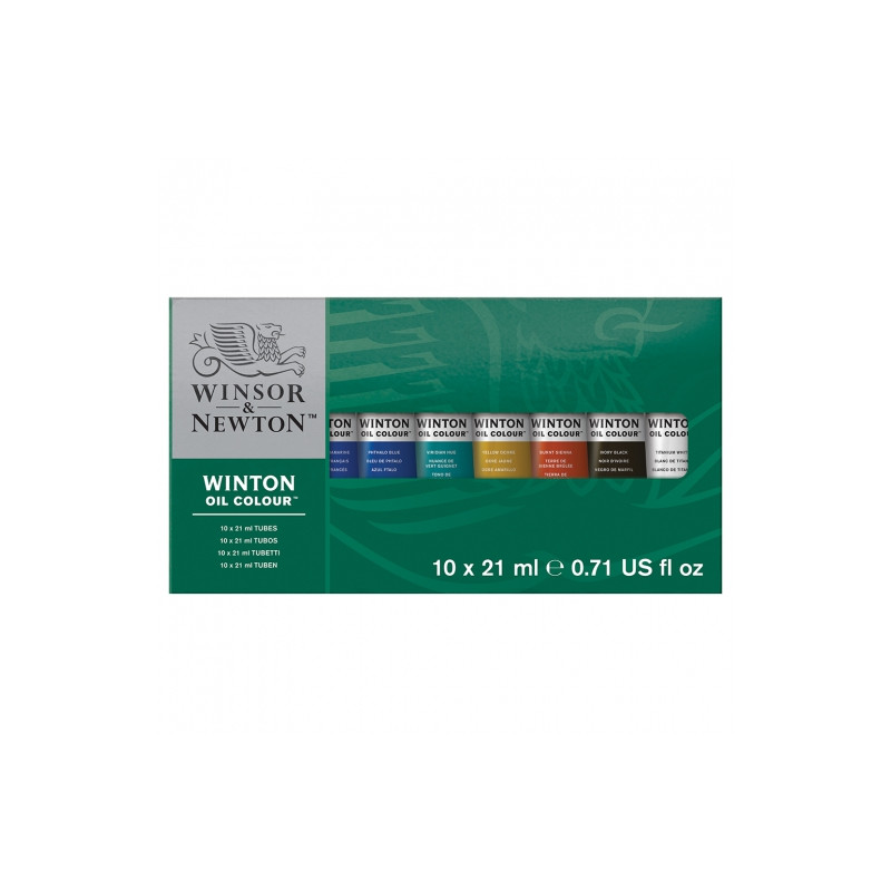 Winsor&Newton winton starter set farby olejne 10x21ml - sklep plastycz