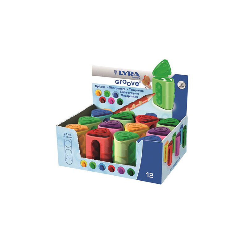 Double pencil sharpener Lyra GROOVE - szal art - sklep plastyczny