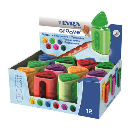 Double pencil sharpener Lyra GROOVE - szal art - sklep plastyczny