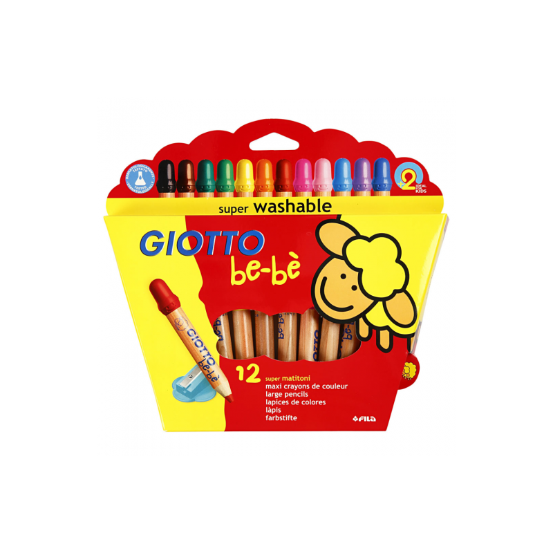 Giotto be-be zestaw 12 kredek dla dzieci - sklep plastyczny - szał dla