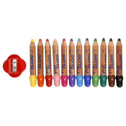 Giotto be-be set of 12 crayons for kids - art store - craze for