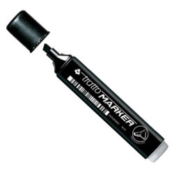 Tratto marker pernament black bevelled tip - szal art - sklep plastycz