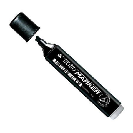 Tratto marker pernamentny czarny ścięta końcówka - sklep plastyczny -