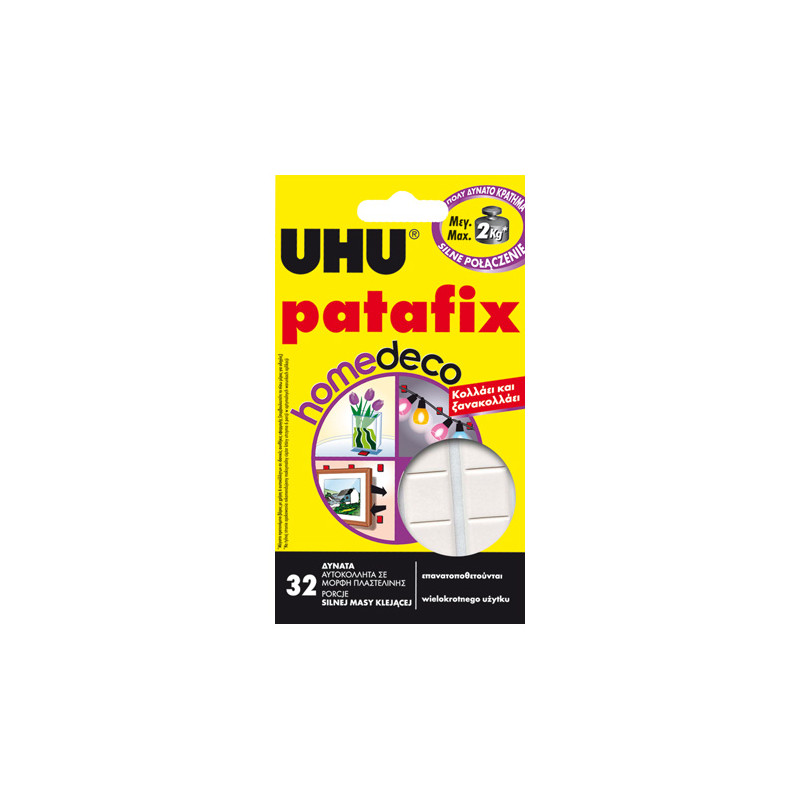 UHU Patafix homedeco 32pcs self-adhesive mass - szal art - sklep plast