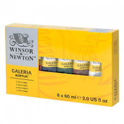 Winsor&Newton galeria zestaw farb akrylowych 6x60 ml