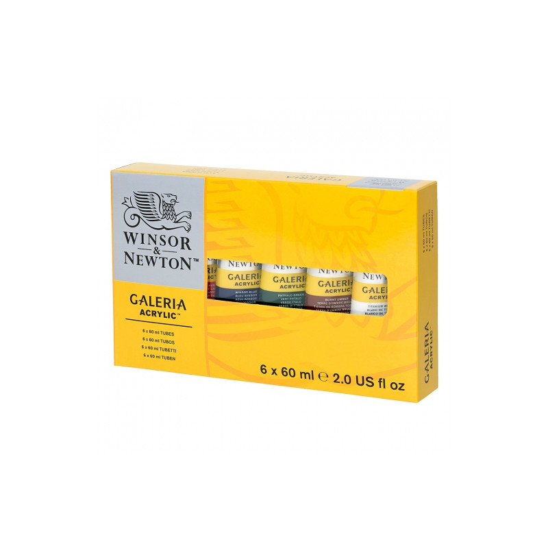 Winsor&Newton galeria zestaw farb akrylowych 6x60 ml