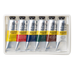 Acrylic paints Gallery Winsor & Newton 6 colors in tubes 60 ml