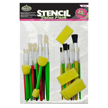 Royal zestaw pędzli i gąbek do tapowania 25szt