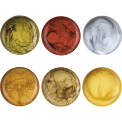 Astra set of 6 metallic paints 10ml