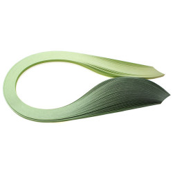 Paski do quillingu, cieniowane zielone 3, 5, 10 mm - sklep plastyczny