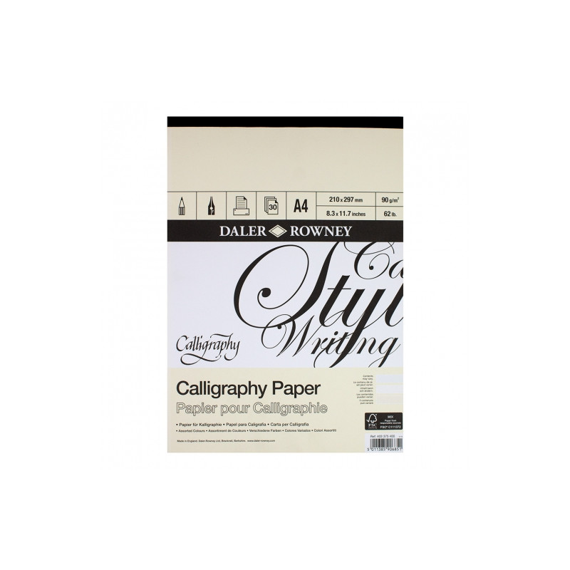 Blok Daler Rowney calligraphy pad A4