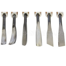 Set of chisels - 6 pieces, narrow PMB-306 - szal art - sklep plastyczn