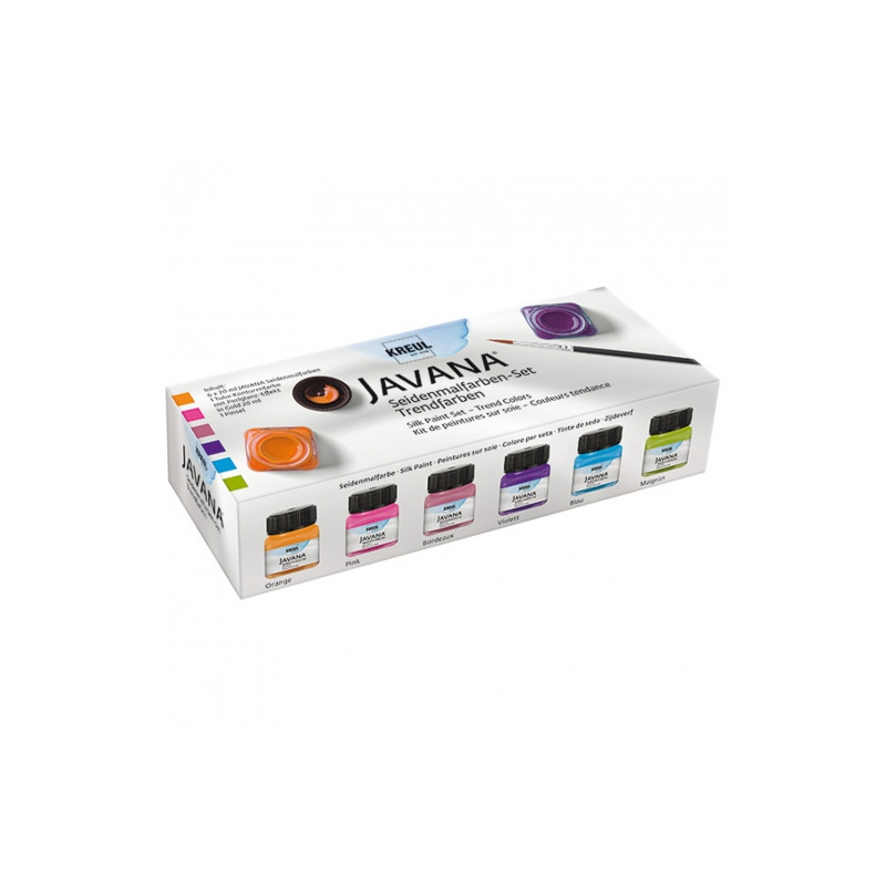 Kreul javana creative trend colors silk set 6x20ml