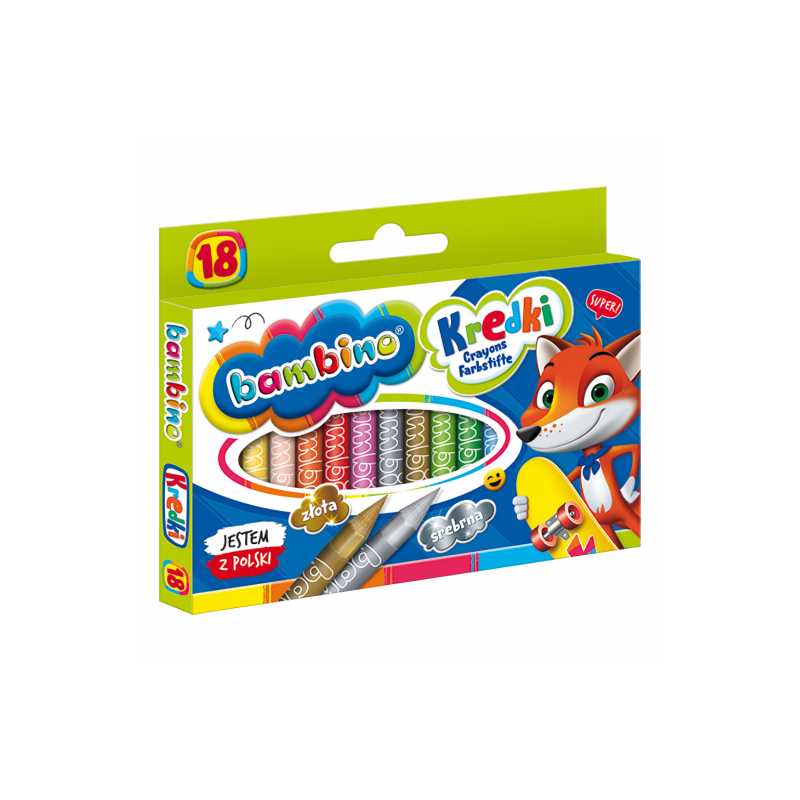 Bambino set of 18 wood-free crayons - Art store - craze for pl