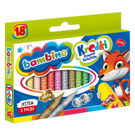 Bambino set of 18 wood-free crayons - Art store - craze for pl