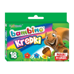 Bambino zestaw 18 bezdrzewnych kredek - Sklep plastyczny - szał dla pl