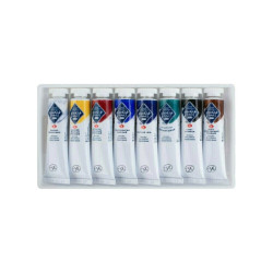 Master Class zestaw farb olejnych 8x18ml - Sklep plastyczny - Szał dla