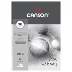 Blok Canson szkicowy 90g szara okładka