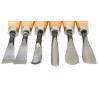 Set of chisels - 6 pieces, wide PMA-306 - szal art - sklrp plastyczny