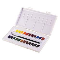 Sennelier la petite aquarelle watercolor paint 24 half cubes