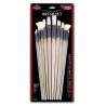 Royal zestaw 12 pędzli seria RL9600 szczecina biała różne - Sklep plas