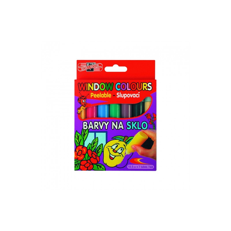 Koh-i-noor 5 + 2 gel-stained glass paints 10.5ml