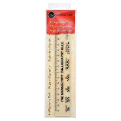 Manuscript calligraphy ruler