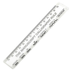 Manuscript calligraphy ruler