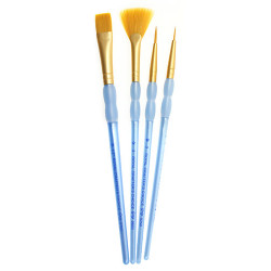 Royal zestaw 4 pędzli CC złoty talkon