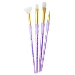 Royal zestaw 4 pędzli CC biały talkon