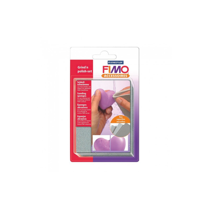 Fimo grinding sponge 3pcs