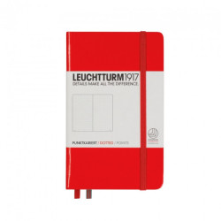 Notatnik LEUCHTTURM1917 pocket A6 czerwony kropka - Sklep plastyczny -