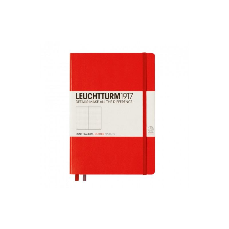 Notatnik LEUCHTTURM1917 medium A5 czerwony kropka - Szał dla plastyków