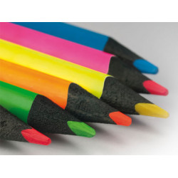 Milan set of 6 fluorescent crayons - Art store - craze for