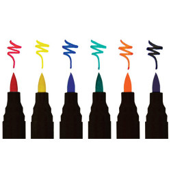 Milan Fabric pens 6psc - szal art - sklep plastyczny