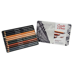 Conte a Paris sketch zestaw rysunkowy 12 elementów