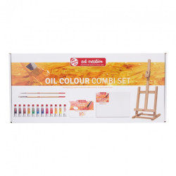 Talens artcreation combi set of oil paints 12x12ml + accessories