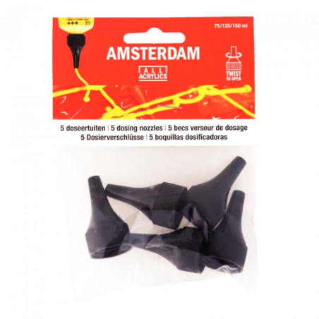 Dispensers for acrylics amsterdam 5pcs.