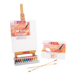 Talens artcreation combi set of oil paints 12x12ml + accessories