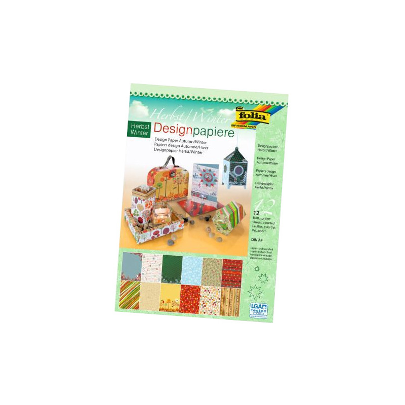 Design Paper A4 12 sheets Autumn - Winter