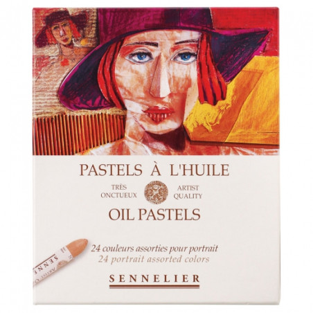 Sennelier oil pastels portrait set 24 colors