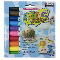 Marvy fabric marker zestaw 10 markerów do tkanin