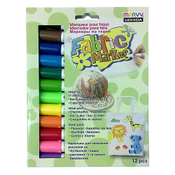 Marvy fabric marker zestaw 12 markerów do tkanin