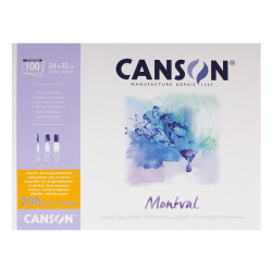 Canson montval block glued to the side length 100 sheets - szal art -